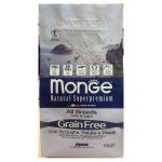 Monge Dog GRAIN FREE беззерновой корм для собак всех пород анчоусы c картофелем и горохом 2,5 кг
