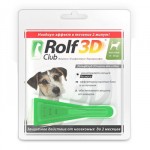 Рольф Клуб 3D для собак 4-10кг – Капли от клещей, блох и комаров