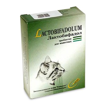 Лактобифадол пробиотик для кошек 50 г 