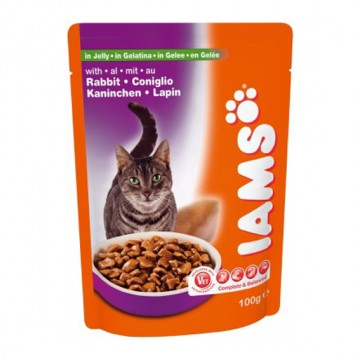 IAMS Cat Pouch корм для взрослых кошек с кроликом 100 г в желе
