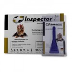 Инспектор д/собак до 4 кг – капли от внутренних и внешних паразитов