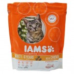 IAMS Cat корм для взрослых кошек с курицей 300 г   