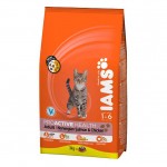 IAMS Cat корм для взрослых кошек с лососем 3 кг 