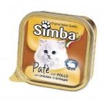 Simba Cat консервы для кошек паштет курица 100 г