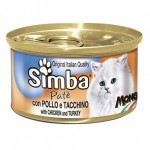 Simba Cat консервы для кошек паштет курица с индейкой 85 г