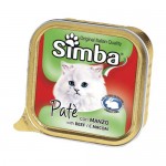 Simba Cat консервы для кошек паштет мясо 100 г