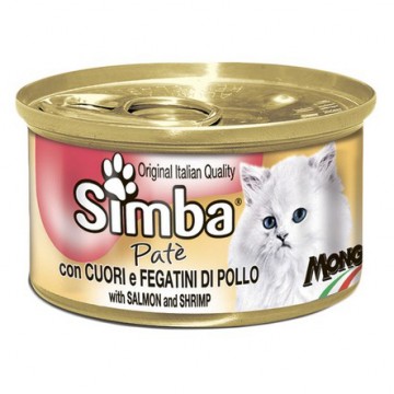 Simba Cat консервы для кошек паштет сердце и куриная печень 85 г