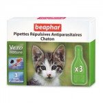 Беафар для котят -  Биокапли от блох и клещей 3 пипетки
