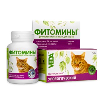 ФитоМины для кошек фитокомплекс урологический 100 таб