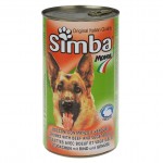 Simba Dog консервы для собак кусочки говядина с овощами 1230 г
