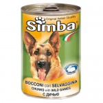 Simba Dog консервы для собак кусочки дичь 1230 г