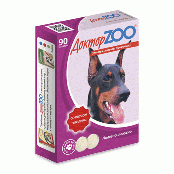 Доктор ZOO -  лакомство для собак со вкусом говядины