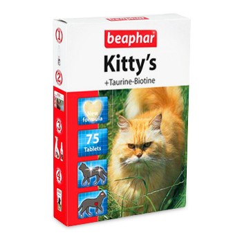 Kitty's Витамины с таурином и биотином - для кошек, 75 таб 