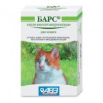 Барс для кошек -  инсектоакарицидные капли 10 штук