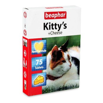 Kitty's Cheese Витамины для кошек с сыром 75 таб