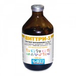 Виттри-1 раствор витаминов А,D3,E для собак и кошек 100 мл