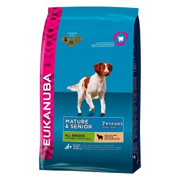 EUKANUBA Dog корм для пожилых собак всех пород ягненок 12 кг