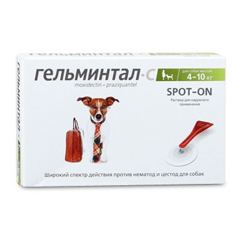 Гельминтал spot-on для собак от 4 до 10 кг – капли