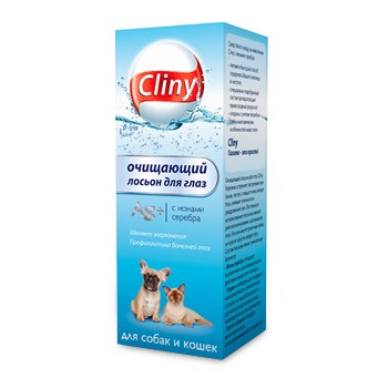 Cliny - лосьон очищающий для глаз 