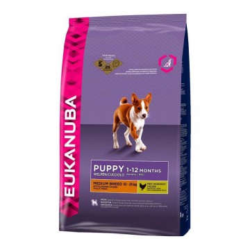 EUKANUBA Dog корм для щенков средних пород 1 кг