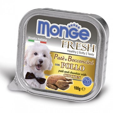 Monge Dog Fresh консервы для собак курица 100 г